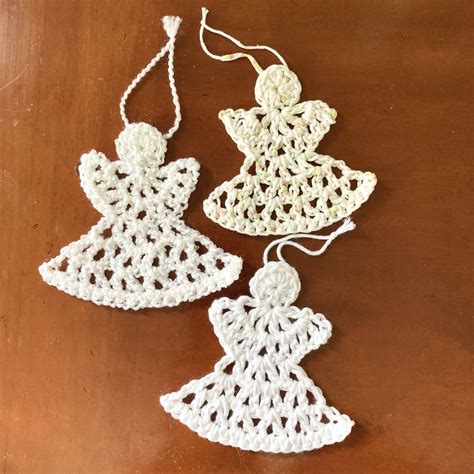 crocheted angel ornaments